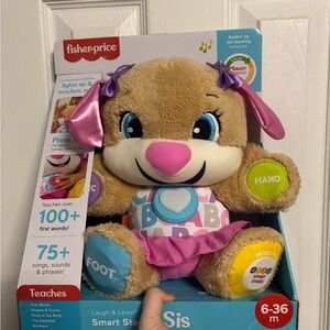 Fisher-Price Smart Stages Sis - Brown and Pink Plush